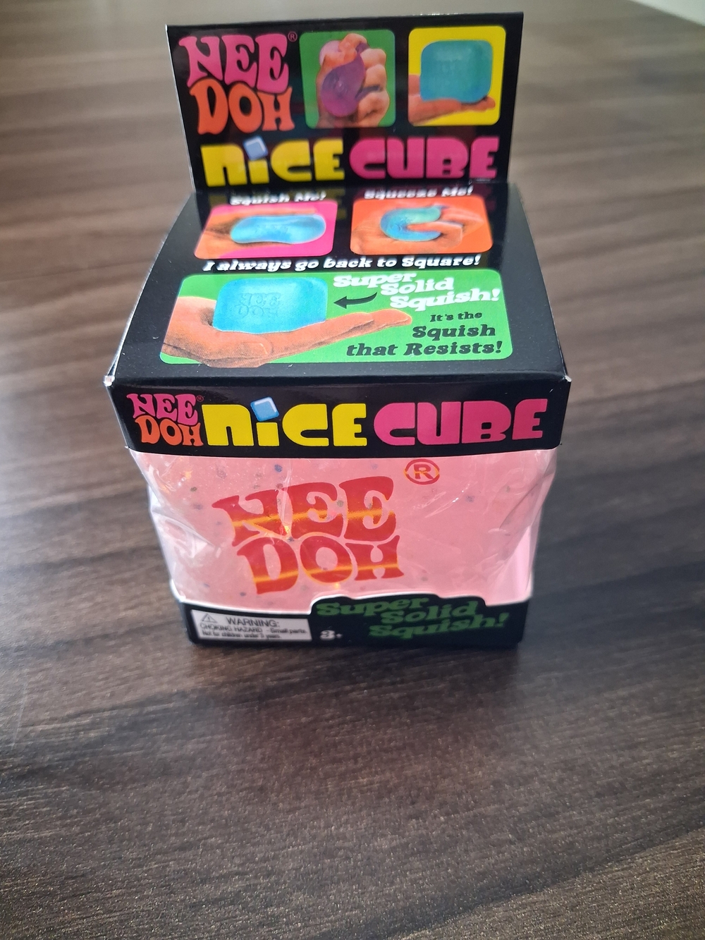 NeeDoh Nice Cube Pink Squishy Toy